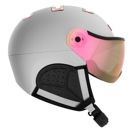 Lyžiarska prilba Kask Piuma R Chrome Visor White/Pink Gold 24/25