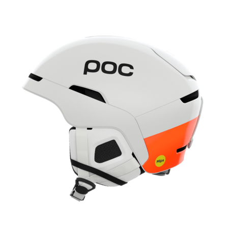 Lyžiarska prilba POC Obex MIPS Hydrogen White/Fluorescent Orange