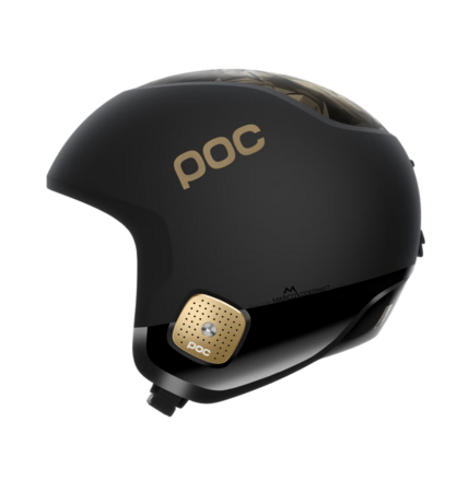 Lyžiarska prilba POC Skull Dura Jr Marco Odermatt Ed. Uranium Black/Podium Gold