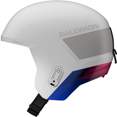 Lyžiarska prilba Salomon Equipe JR FIS White/Race Blue