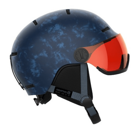 Lyžiarska prilba Salomon Grom Visor Rental Blue/Univers