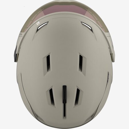 Lyžiarska prilba Salomon Icon LT Visor Sigma Beige