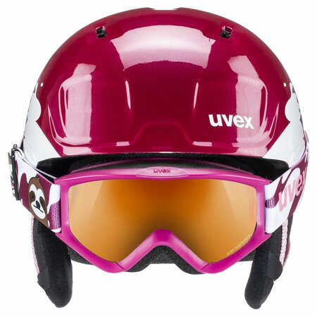 Lyžiarska prilba Uvex Heyya pro set Berry White Sloth