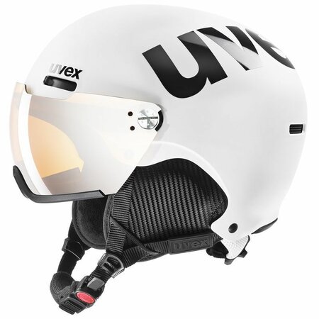 Lyžiarska prilba Uvex hlmt 500 Visor White/Black Mat