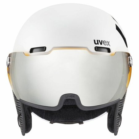 Lyžiarska prilba Uvex hlmt 500 Visor White/Black Mat