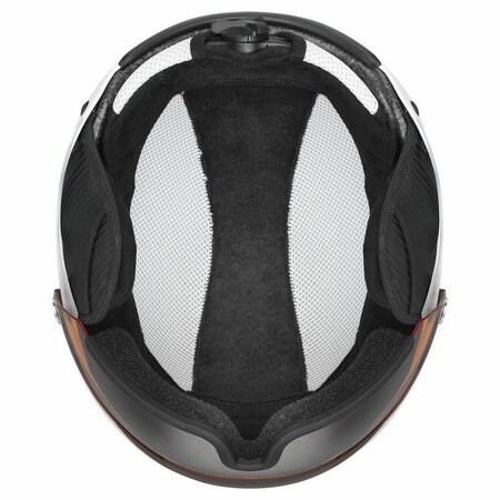 Lyžiarska prilba Uvex hlmt 500 Visor White/Black Mat