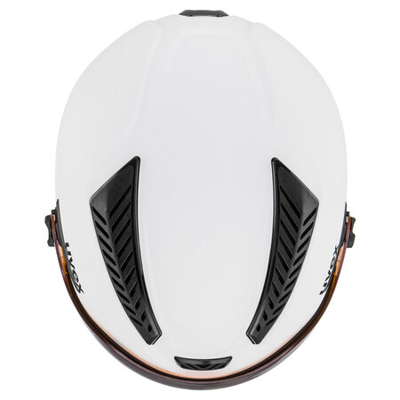Lyžiarska prilba Uvex Hlmt 600 Visor White Mat