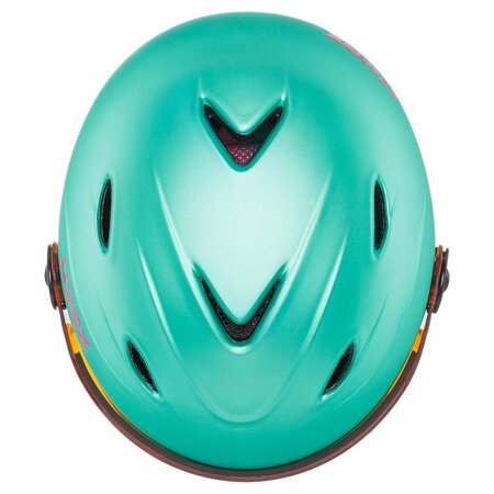 Lyžiarka prilba Uvex Junior Visor Pro Mint Mat.