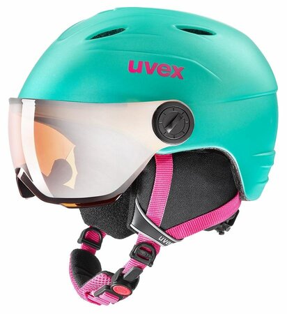 Lyžiarka prilba Uvex Junior Visor Pro Mint Mat.