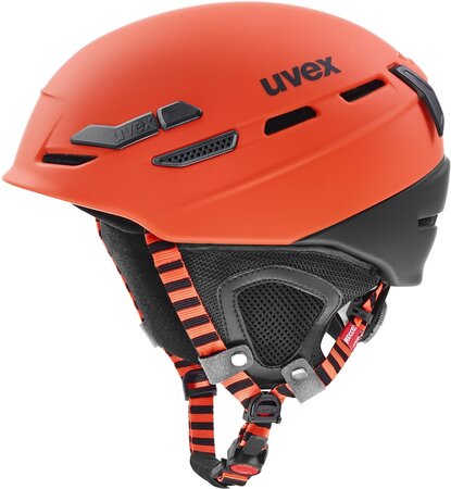 Lyžiarska prilba Uvex p.8000 Tour Fierce Red/Black Mat