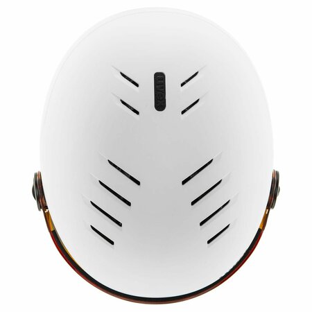 Lyžiarska prilba Uvex Rocket Jr. Visor White/Black Mat