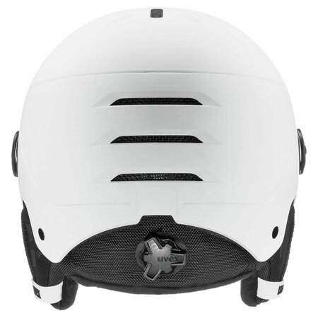 Lyžiarska prilba Uvex Rocket Jr. Visor White/Black Mat