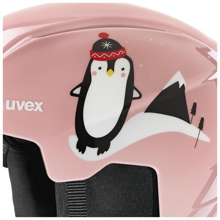 Detská lyžiarska prilba Uvex Viti Set (Viti + Speedy Pro) Pink Penguin