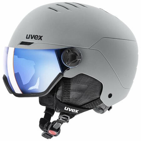 Lyžiarska prilba Uvex Wanted Visor Rhino Mat