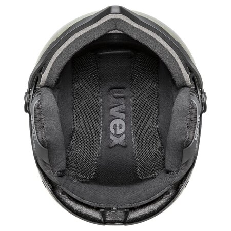 Lyžiarska prilba Uvex Wanted Visor V Black Matt