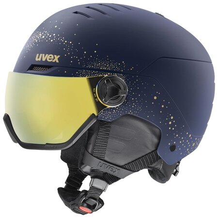 Prilba Uvex Wanted Visor WE Polar Sparkles Gold Matt
