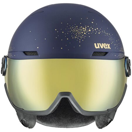 Prilba Uvex Wanted Visor WE Polar Sparkles Gold Matt