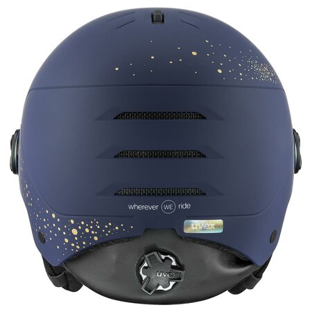 Prilba Uvex Wanted Visor WE Polar Sparkles Gold Matt