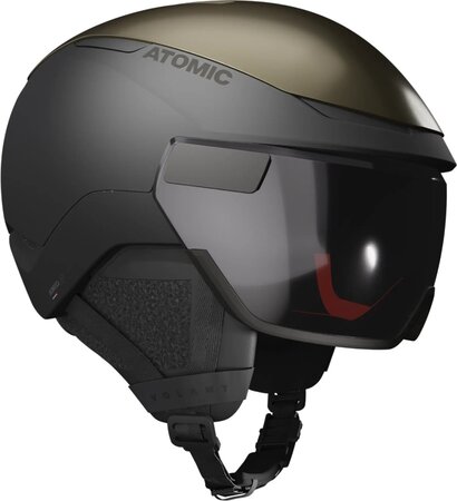 Lyžiarska prilba Atomic Volant Visor Champ Gold/Metallic
