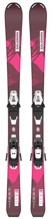 Lyže Salomon L Lux Jr S + C5 Gw J75 Bordeau/Pink 24/25