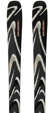 Lyže Salomon N QST 94 Black/Almond Milk/Fusion Coral 25/26