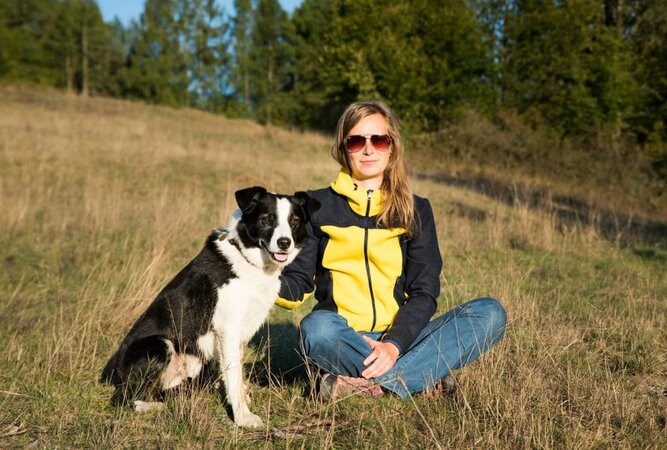 Bunda Black hill outdoor Vesna Žltá/Modrá