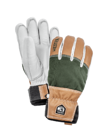 Rukavice Hestra Army Leather Abisko Mörkgrön