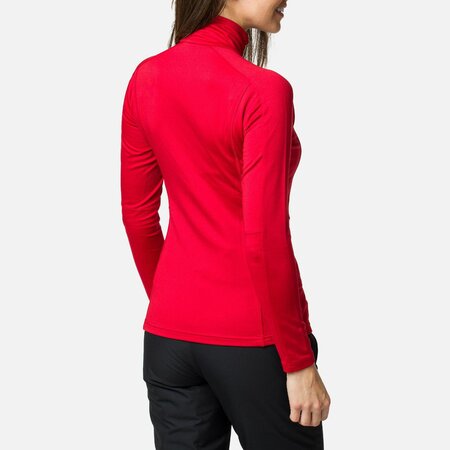 Dámske funkčné tričko Rossignol W Classique 1/2 Zip Carmin