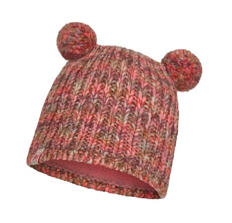 Čiapka Buff Knitted & Fleece Lera Flamingo Pink