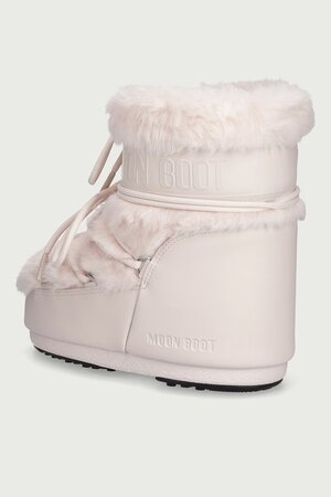 Snehule Moon Boot Icon Low Faux Fur Dusty Pink