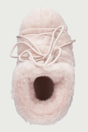 Snehule Moon Boot Icon Low Faux Fur Dusty Pink