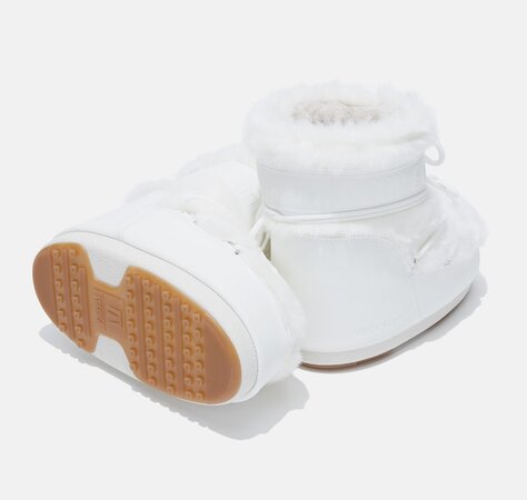 Snehule Moon Boot Icon Low Faux Fur Optical White