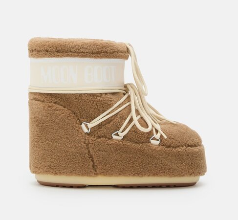 Snehule Moon Boot Icon Low Fleece Camel