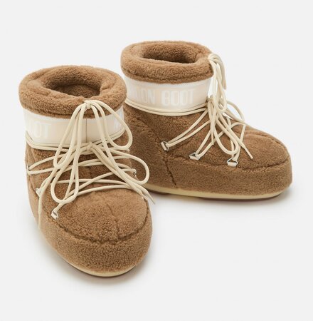 Snehule Moon Boot Icon Low Fleece Camel