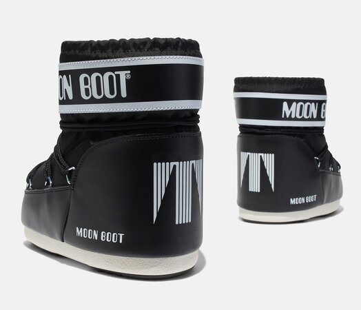 Snehule Moon Boot Icon Low Nylon Black