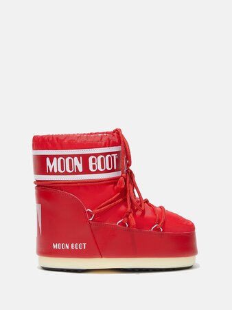 Snehule Moon Boot Icon Low Nylon Red