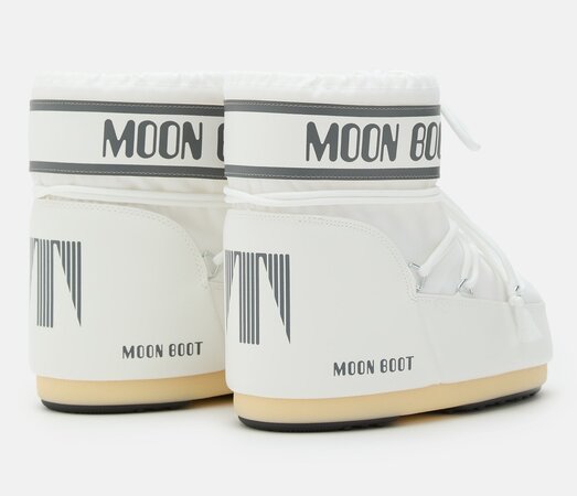 Snehule Moon Boot Icon Low Nylon White Mono