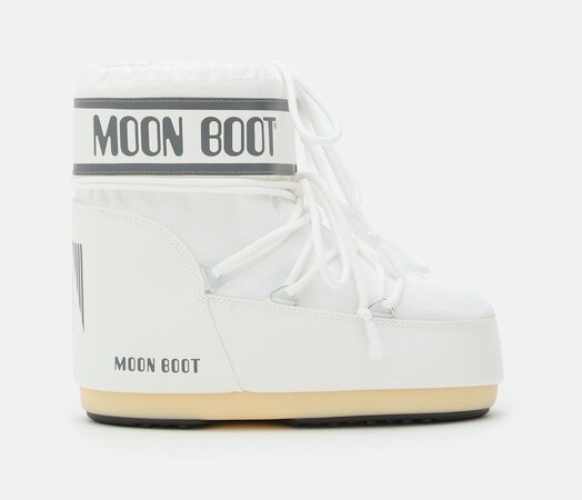 Snehule Moon Boot Icon Low Nylon White Mono