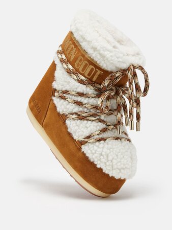 Snehule Moon Boot Icon Low Shearling Whisky/Off White