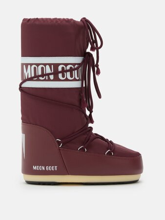 Snehule Moon Boot Icon Nylon Burgundy