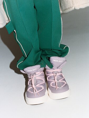 Detské snehule Moon Boot Junior Park Lace Mid Lilas