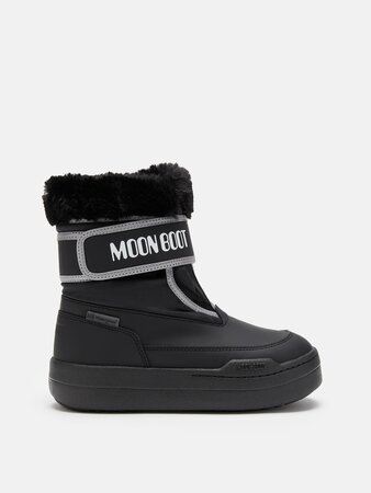 Detské snehule Moon Boot Junior Park Strap Black
