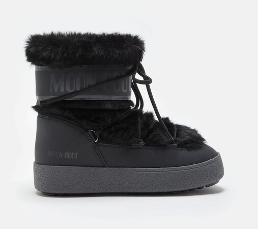 Snehule Moon Boot Ltrack Faux Fur Black