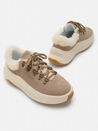Topánky Moon Boot Moon247 City Shearling Mid Sand