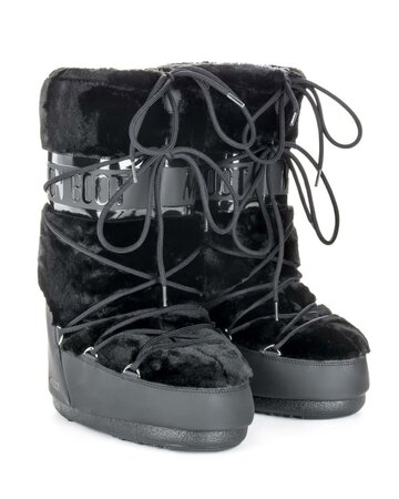 Snehule Moon Boot Icon Faux Fur Black Snehule Moon Boot Icon Faux Fur Black