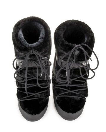 Snehule Moon Boot Icon Faux Fur Black Snehule Moon Boot Icon Faux Fur Black