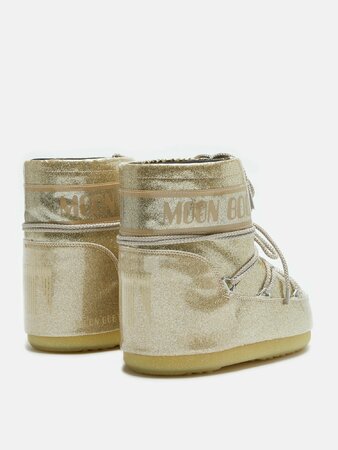 Snehule Moon Boot Icon Low Glitter Gold