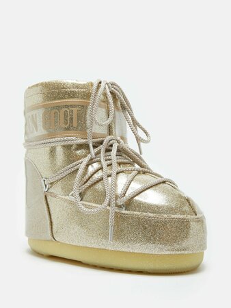 Snehule Moon Boot Icon Low Glitter Gold