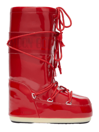 Snehule Moon Boot Icon Vinile Met Red Snehule Moon Boot Icon Vinile Met Red
