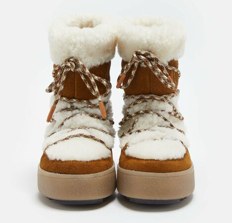 Snehule Moon Boot Ltrack Tube Shearling Whisky/Off White